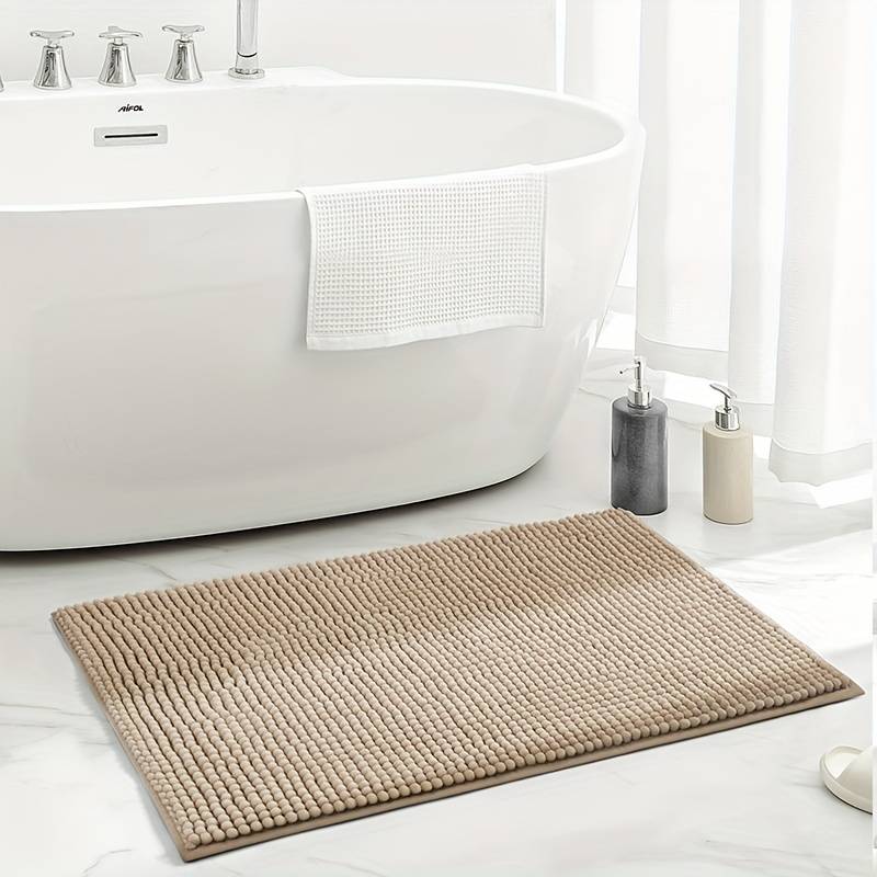 SOFTDRY – Chenille-Mikrofaser-Badematte mit rutschfester Unterseite 4