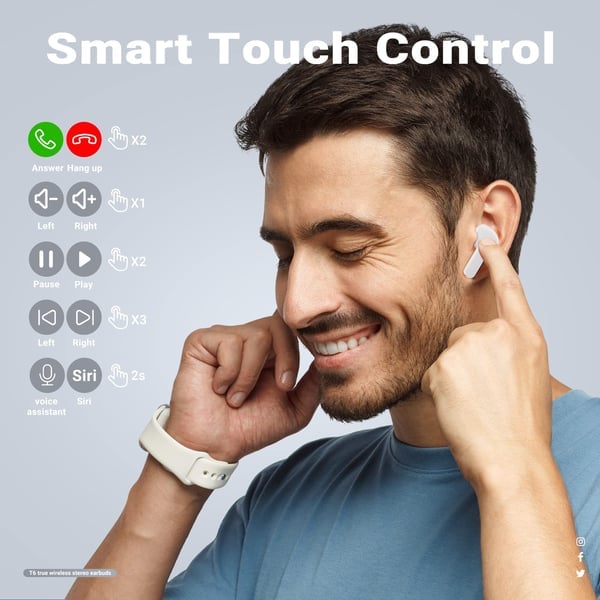 SONICPULSE EARBUDS - Wireless Bluetooth headphones with outstanding sound quality and touch control