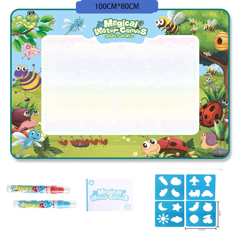 SPLASHCANVAS – Saubere Wassermalmatte 100 x 80 cm für Kinder 14