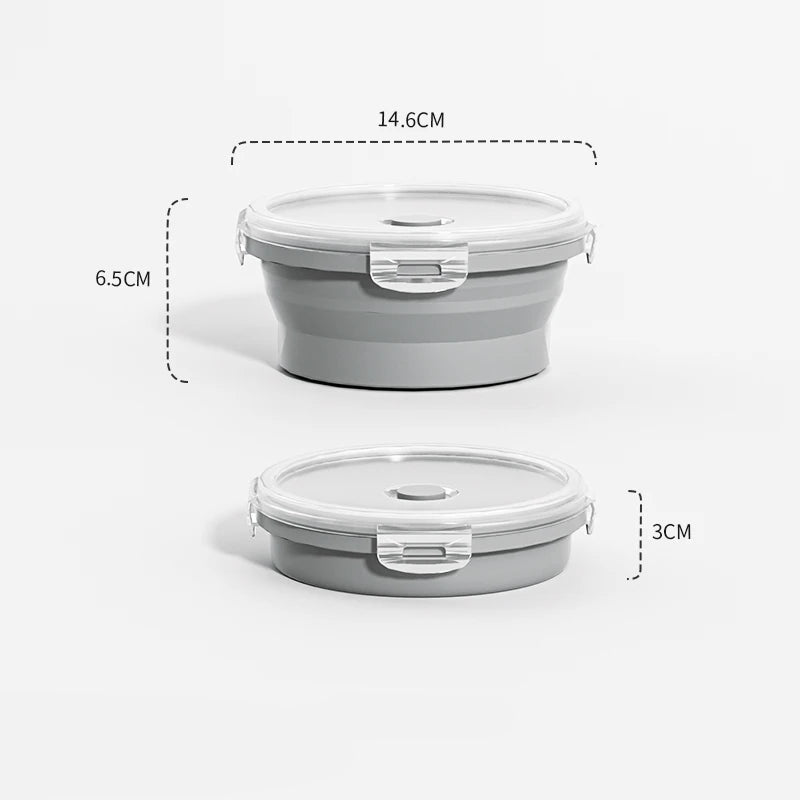 STACKFRESH – Zusammenfaltbare Silikon-Vorratsdosen 14