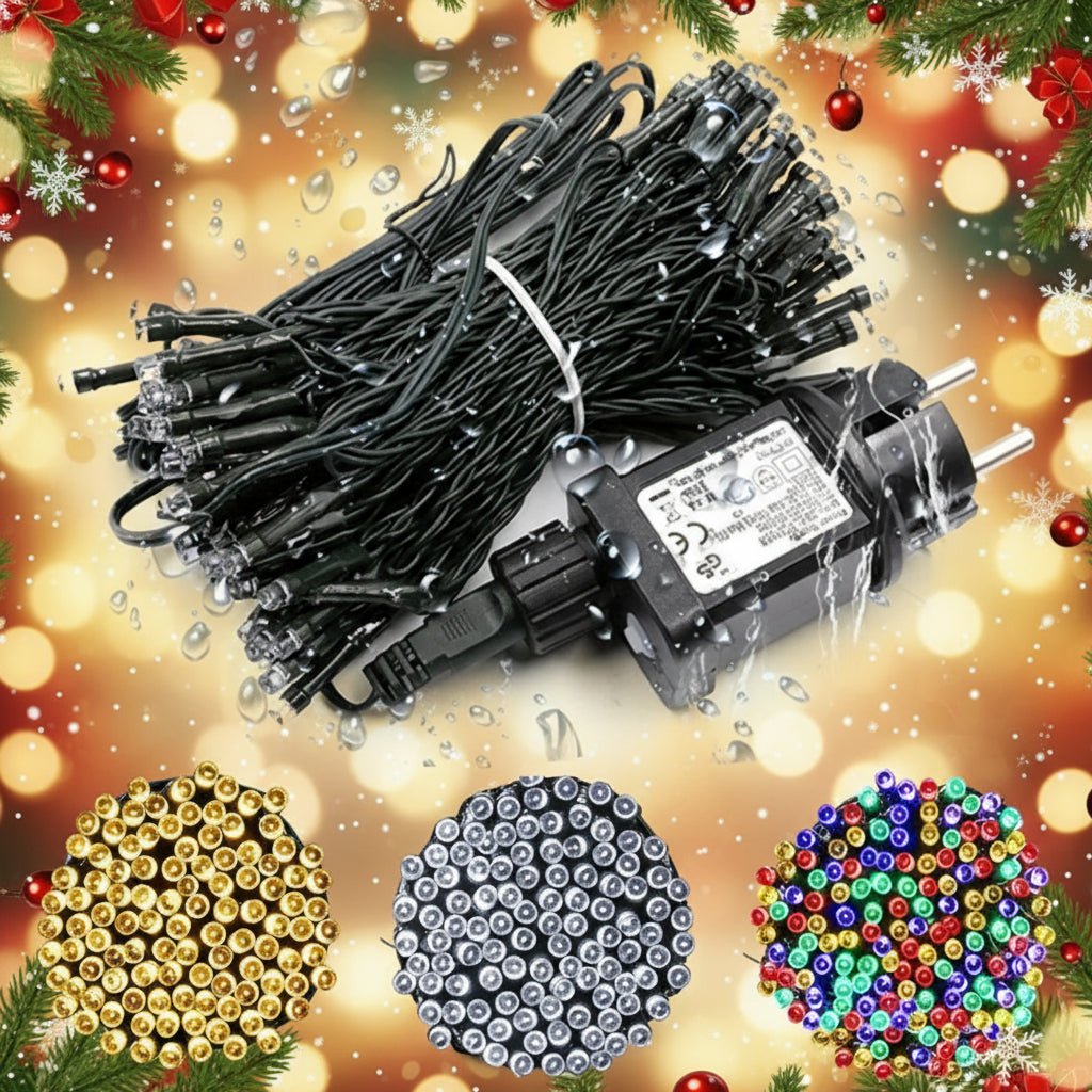 STARDRAPE – 10 m wetterfester LED-Lichtervorhang für die Außendekoration 1