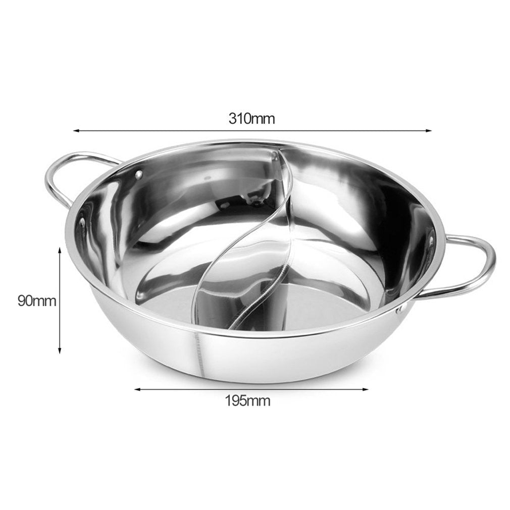STEELFEAST – Doppelter geteilter Hot Pot für gemeinsame oder getrennte Aromen 4