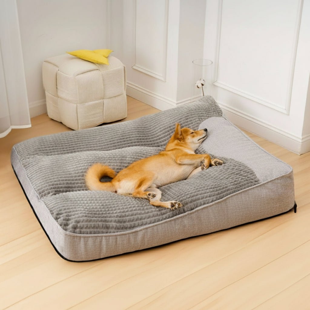STRETCHNEST – Großes kratzfestes Hundebett mit orthopädischer Wirbelsäulenunterstützung 8