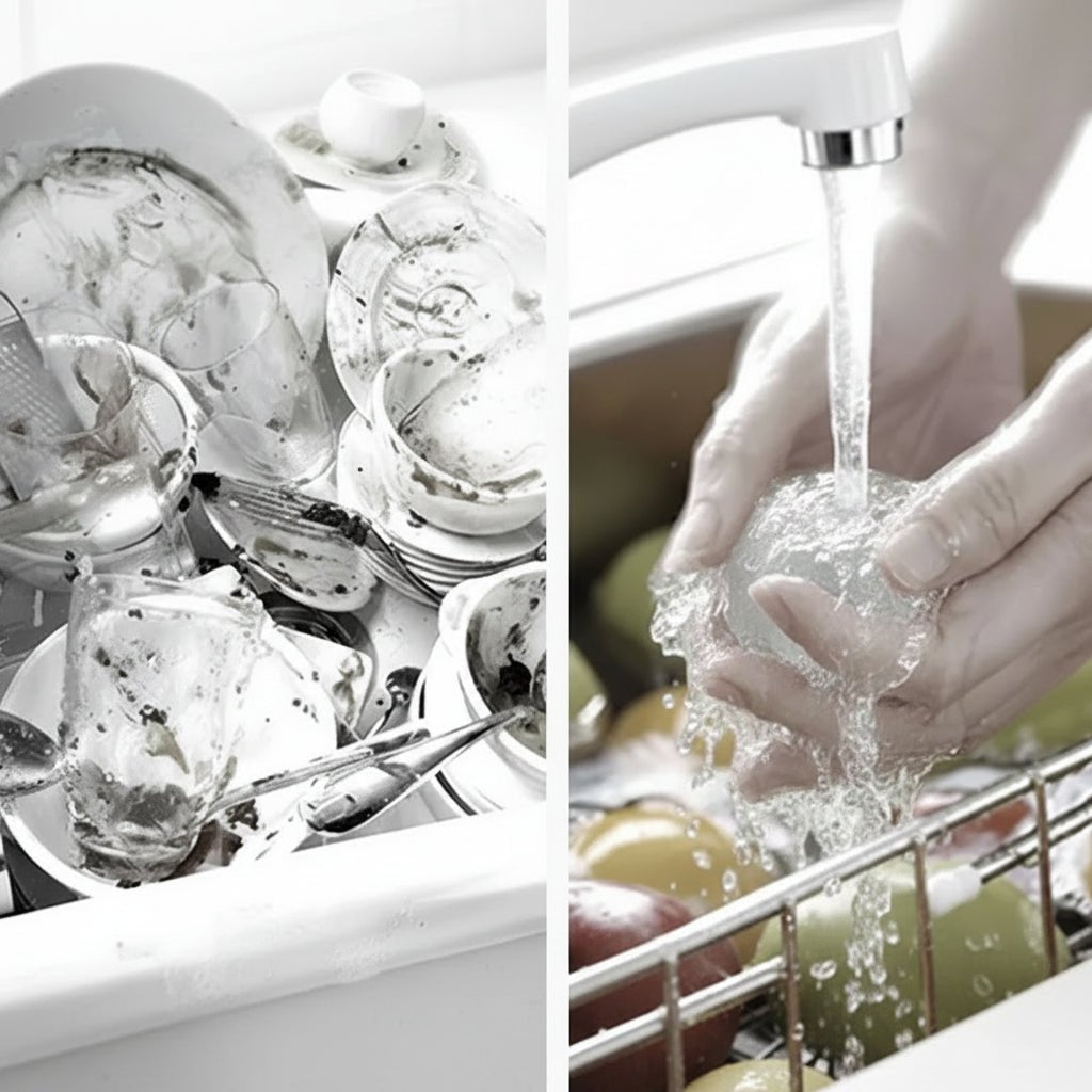 SCRUBGLOVE – Cleaning gloves with bristles for efficient dishwashing