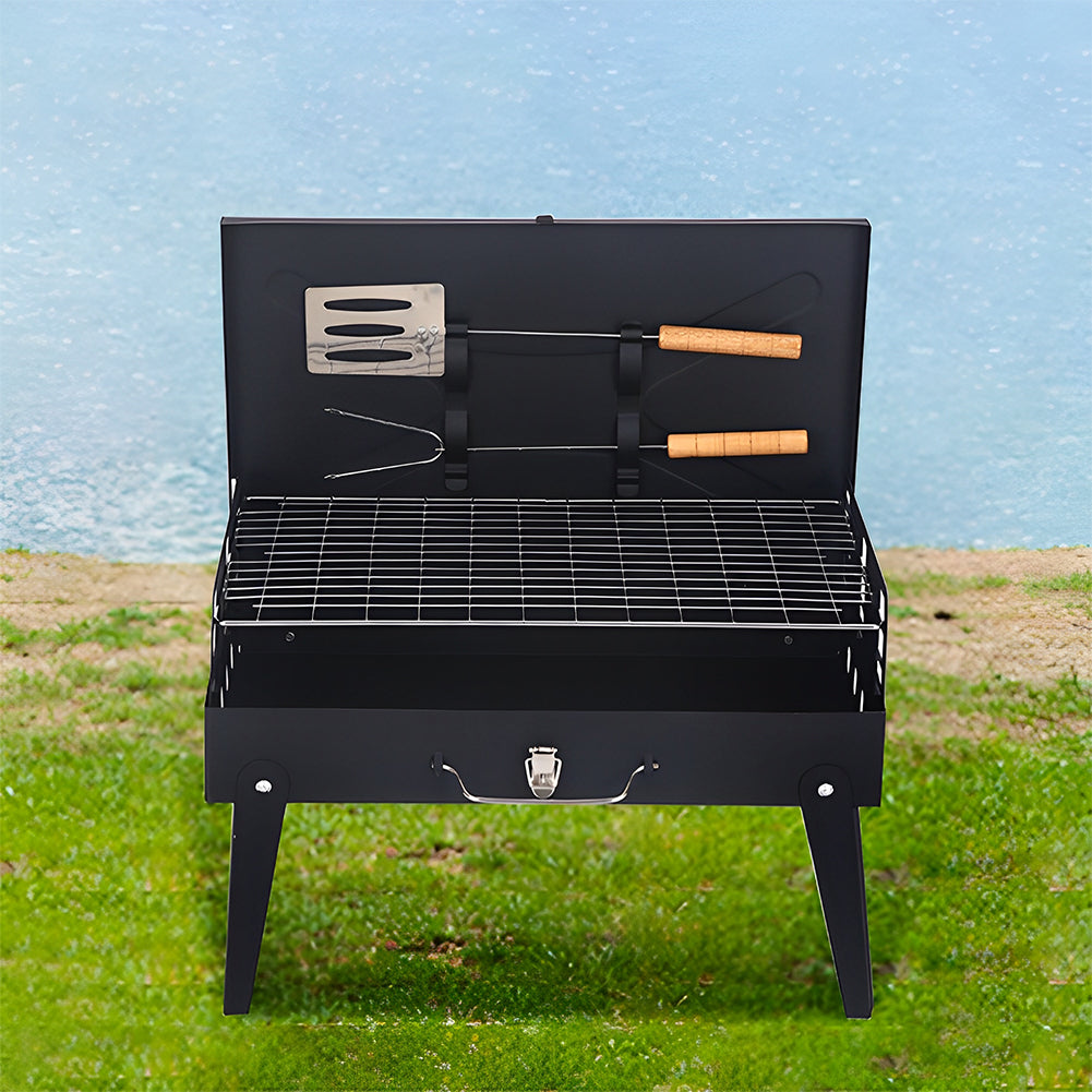 GrillMate Fold - Foldable steel garden barbecue for camping & garden