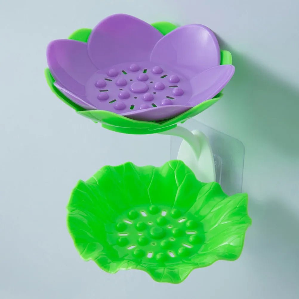 LOTORA – Lotus Soap Dish with Drainage for Bathrooms