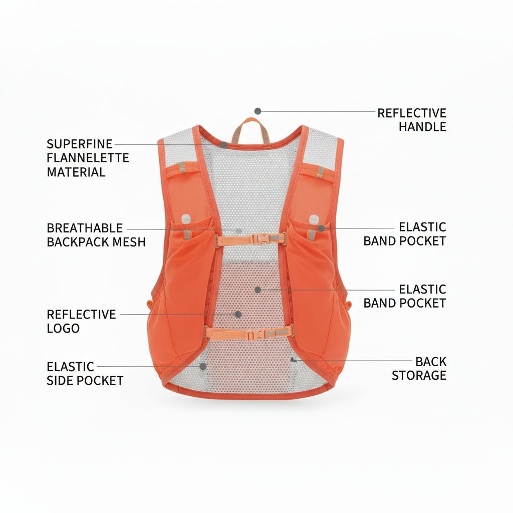 RUNPACK – Ultralight trail-running vest with two soft flasks