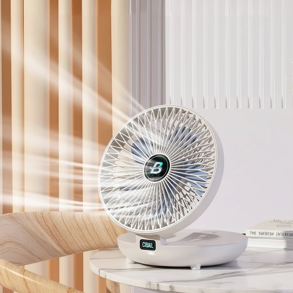 BREEZIFY GO – Portable USB Fan with 3 Speed Settings, Foldable & Compact