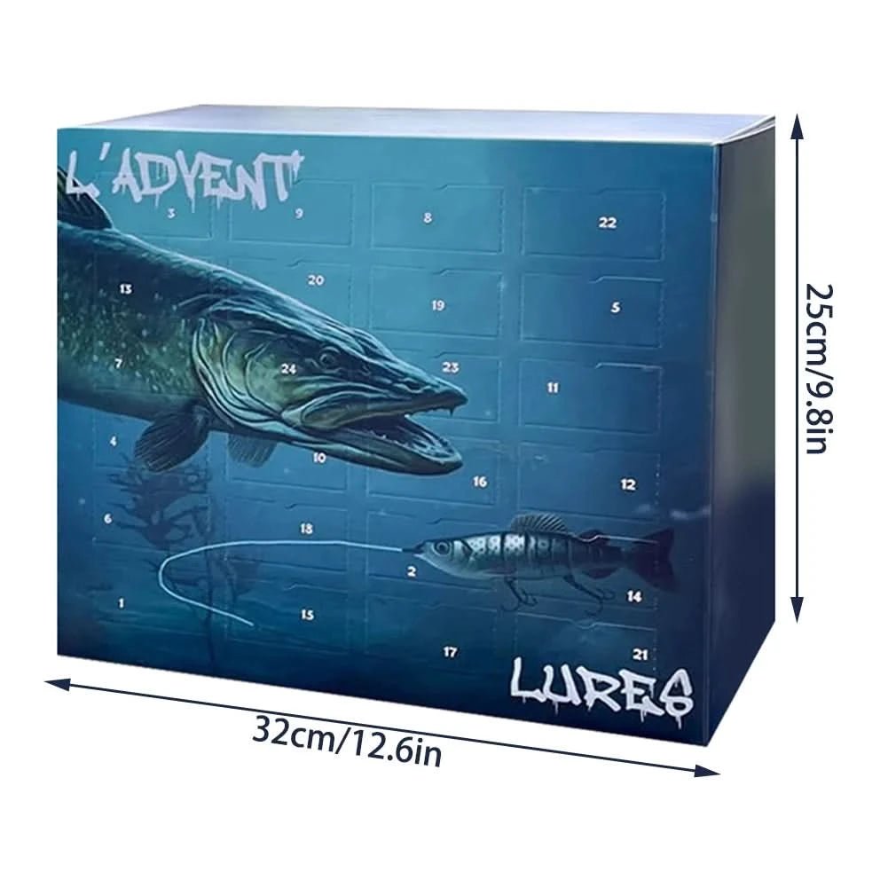 ANGLORIA – 2025 Advent Calendar for Anglers with 24 Unique Lures