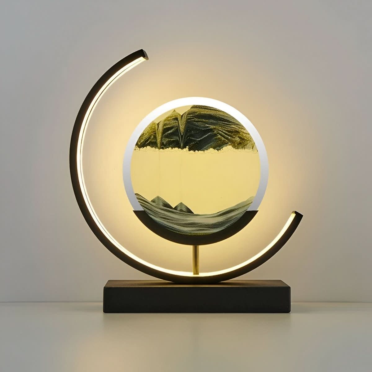 Sand Glow Lamp - Lampada di sabbia con movimento rilassante e illuminazione d'atmosfera