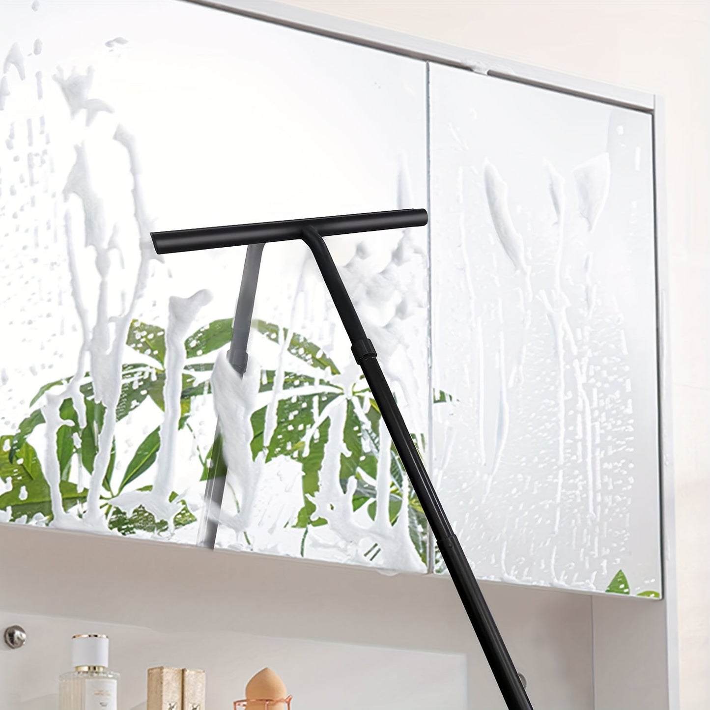 DELUXE Shower Squeegee - Telescopic shower squeegee for glass & floor without bending down