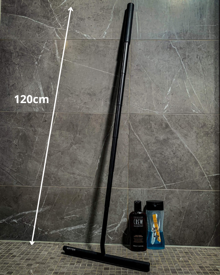 DELUXE Shower Squeegee - Telescopic shower squeegee for glass & floor without bending down