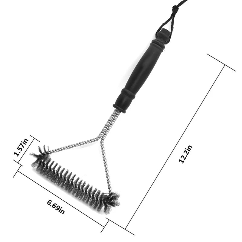 FLAMEBRUSH – Stainless Steel Grill Brush for Barbecue Cleaning