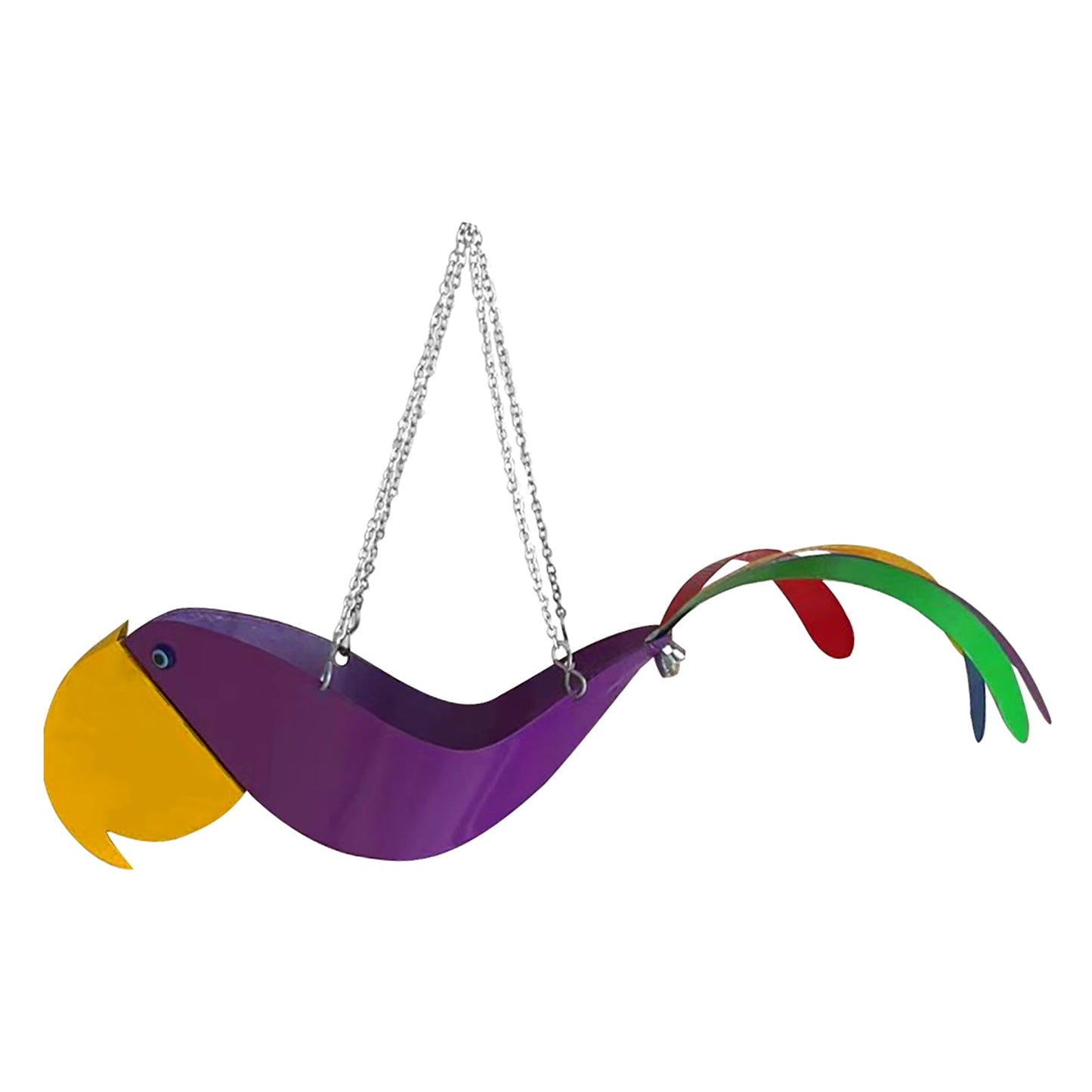 Hanging plant bowl - Colourful chicken design garden decoration
