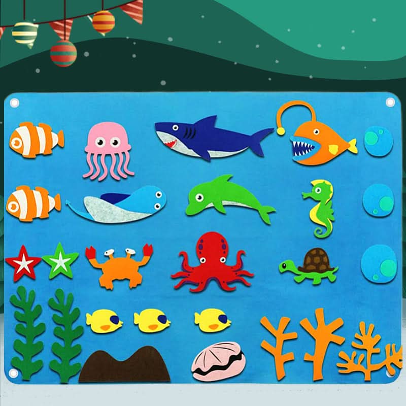 ImagiFelt Playboard – Creative sensory felt play for children to encourage imagination