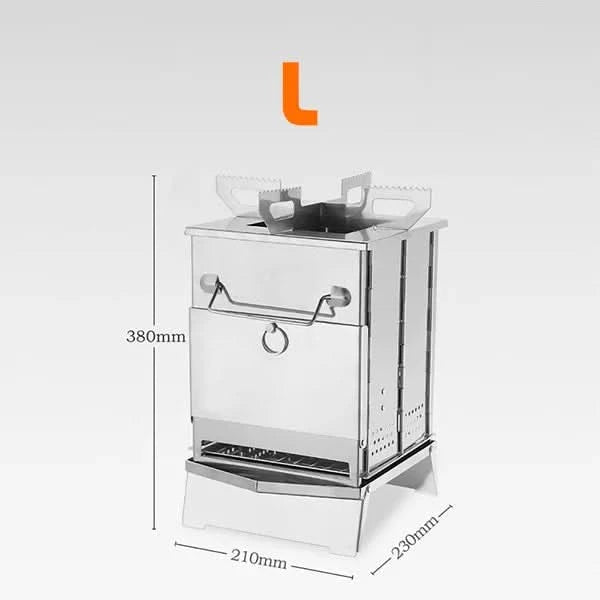 FlexFire Portable Camping Stove - Lightweight stainless steel grill