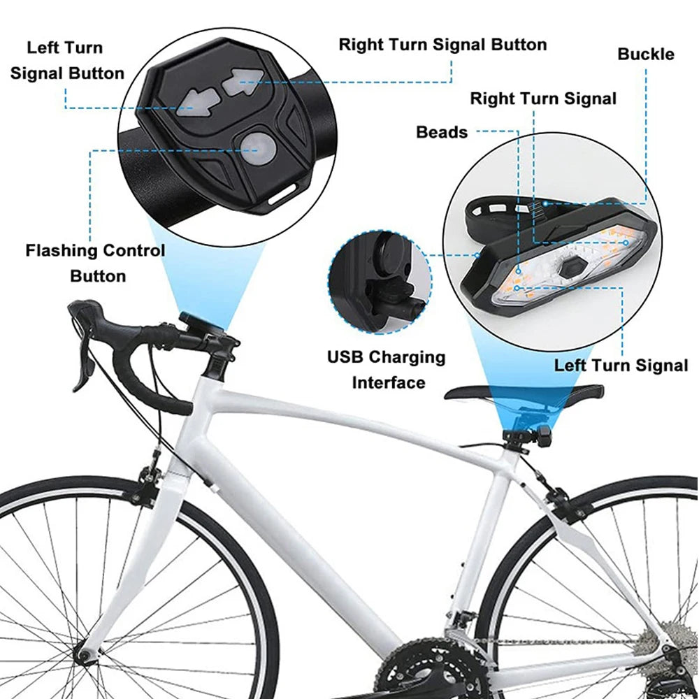 Wiederaufladbares Fahrrad Rücklicht LED Mit Fernbedienung & 32 SMD-LEDs-3