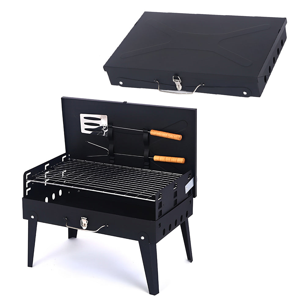 GrillMate Fold - Foldable steel garden barbecue for camping & garden