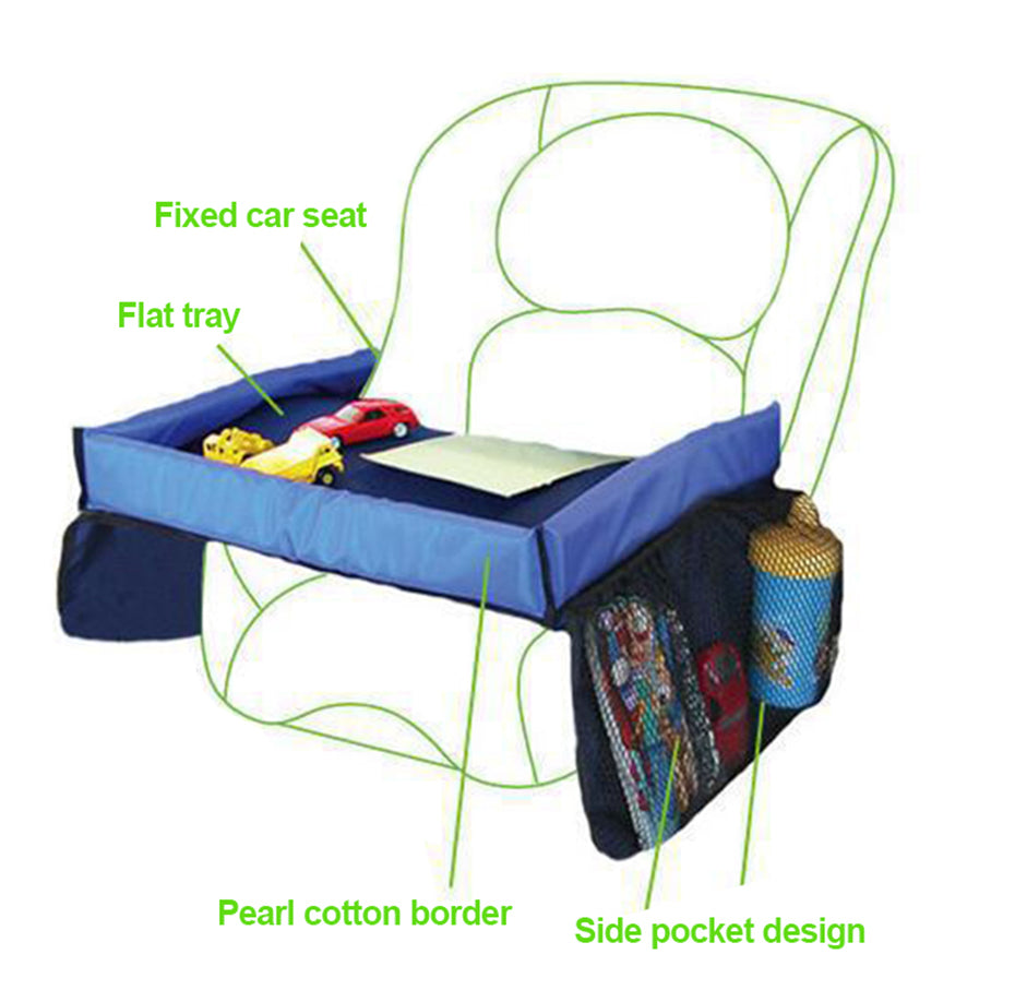 PlayPort – Bandeja de viaje para niños para snacks y juegos – ideal para llevar