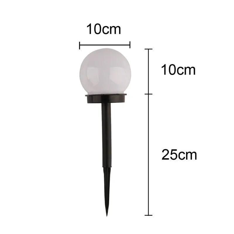Round LED solar garden light – Energy-efficient and stylish garden lighting with automatic light control