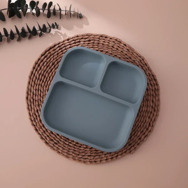 HALTFIX PLATO – Plato pequeño antideslizante de silicona con base de succión para niños pequeños (libre de BPA)