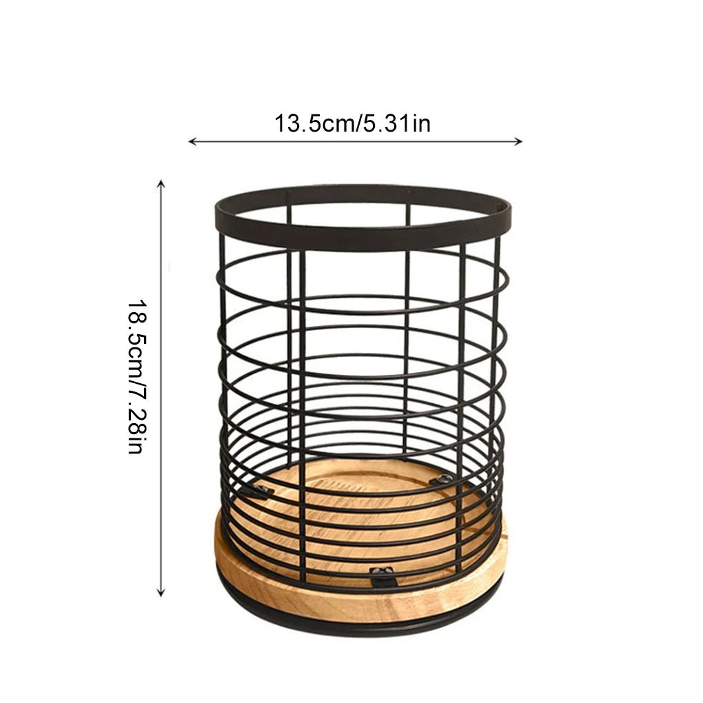 SWIVORA – Rotating kitchen organizer made of bamboo and wood