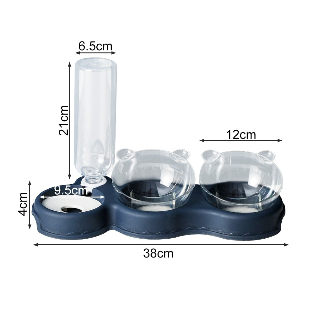 Karlfast-Stylish 3-in-1 Katzenfutterschale für Haustiere-4
