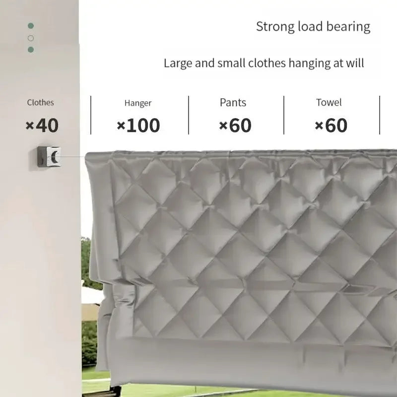 EasyHang Retractable clothesline - Space-saving, wall-mounted tumble dryer
