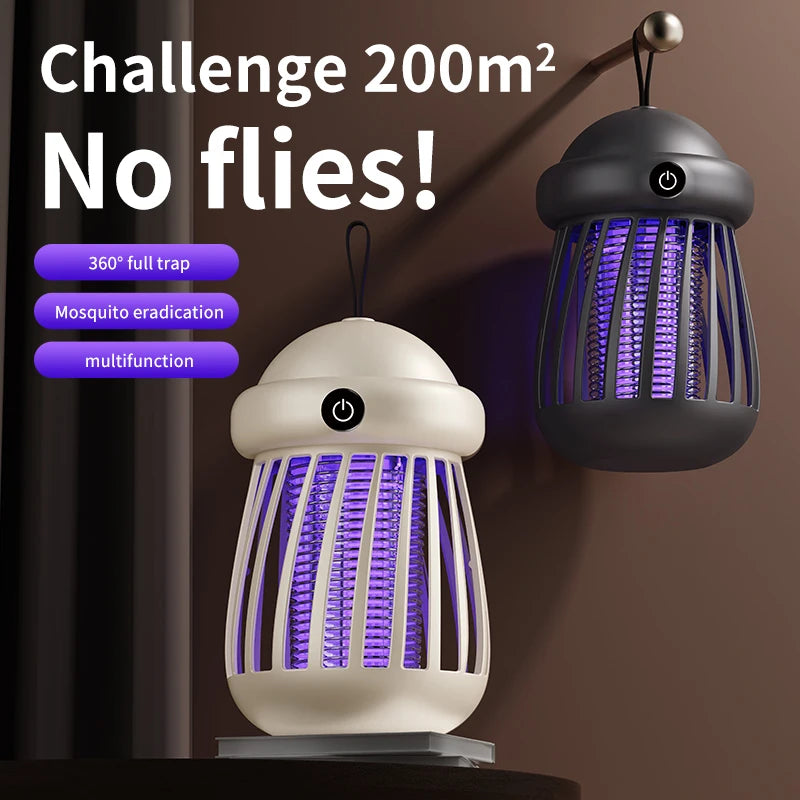 Lámpara Mata Insectos LumaGuard – Eliminador de Mosquitos con Luz UV y Descarga de 3000V