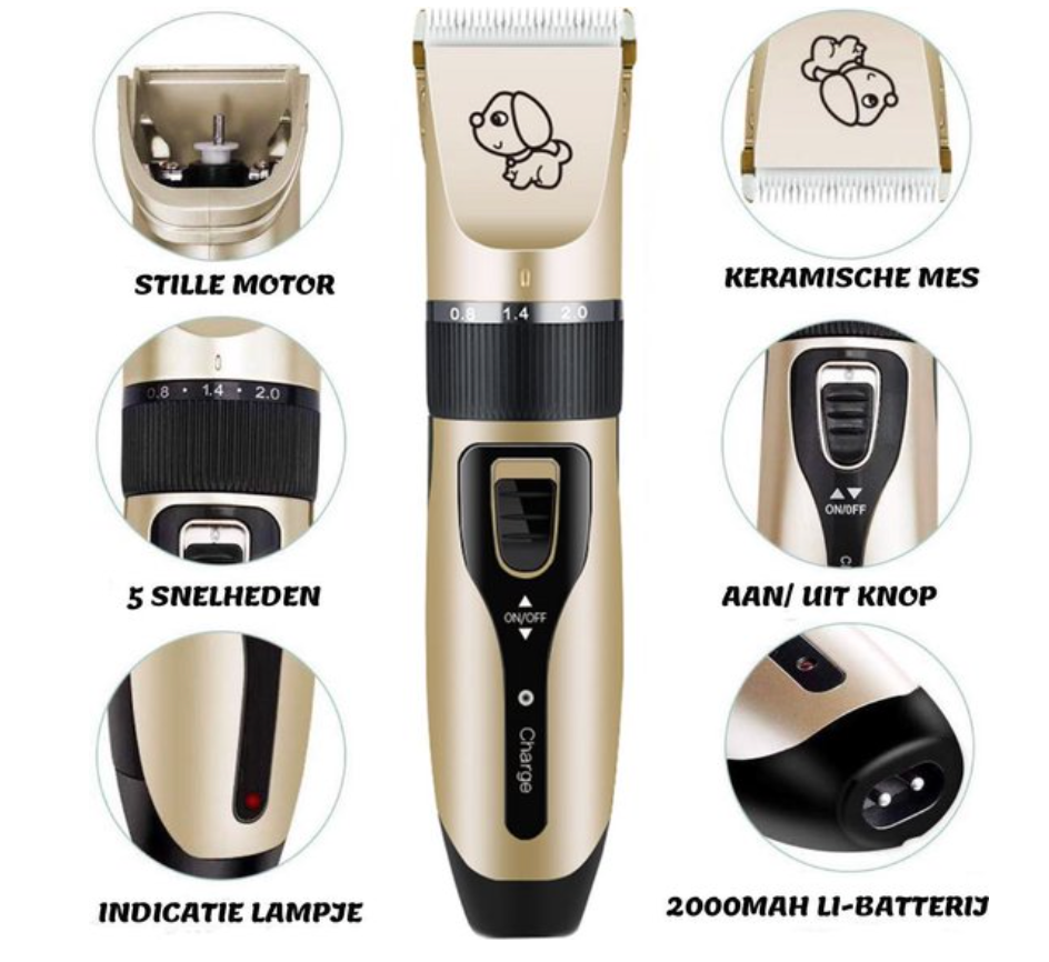 Petts Groomer - Professioneller Hund Trimmer + Pinsel-5