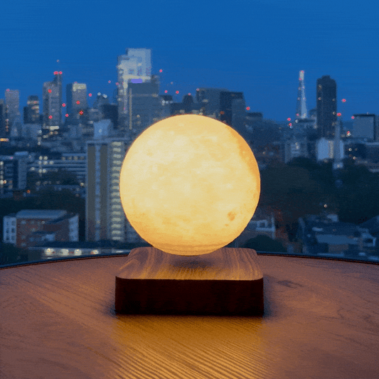 MOONFLOAT - Lampe lunaire flottante avec 3 couleurs de lumière et suspension magnétique