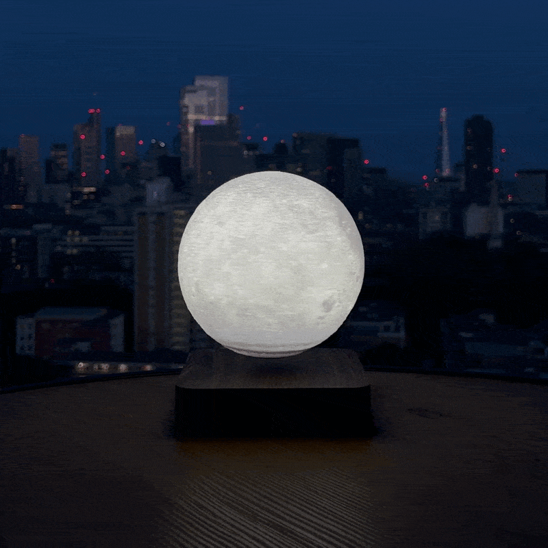 MOONFLOAT - Floating moon lamp with 3 light colours and magnetic suspension