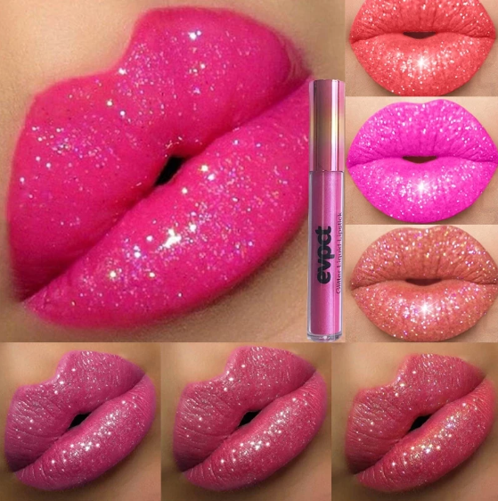 Diamantlippe - Wasserdichter Lippenstift Mit Intensivem Glanz Und Glitzer-3