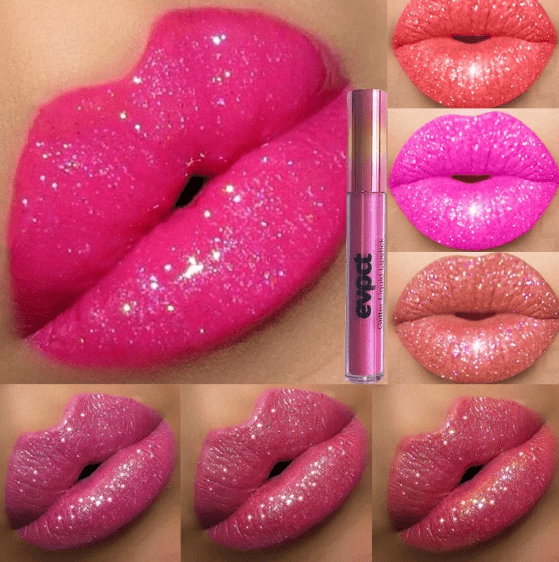 Diamantlippe - Wasserdichter Lippenstift Mit Intensivem Glanz Und Glitzer-3