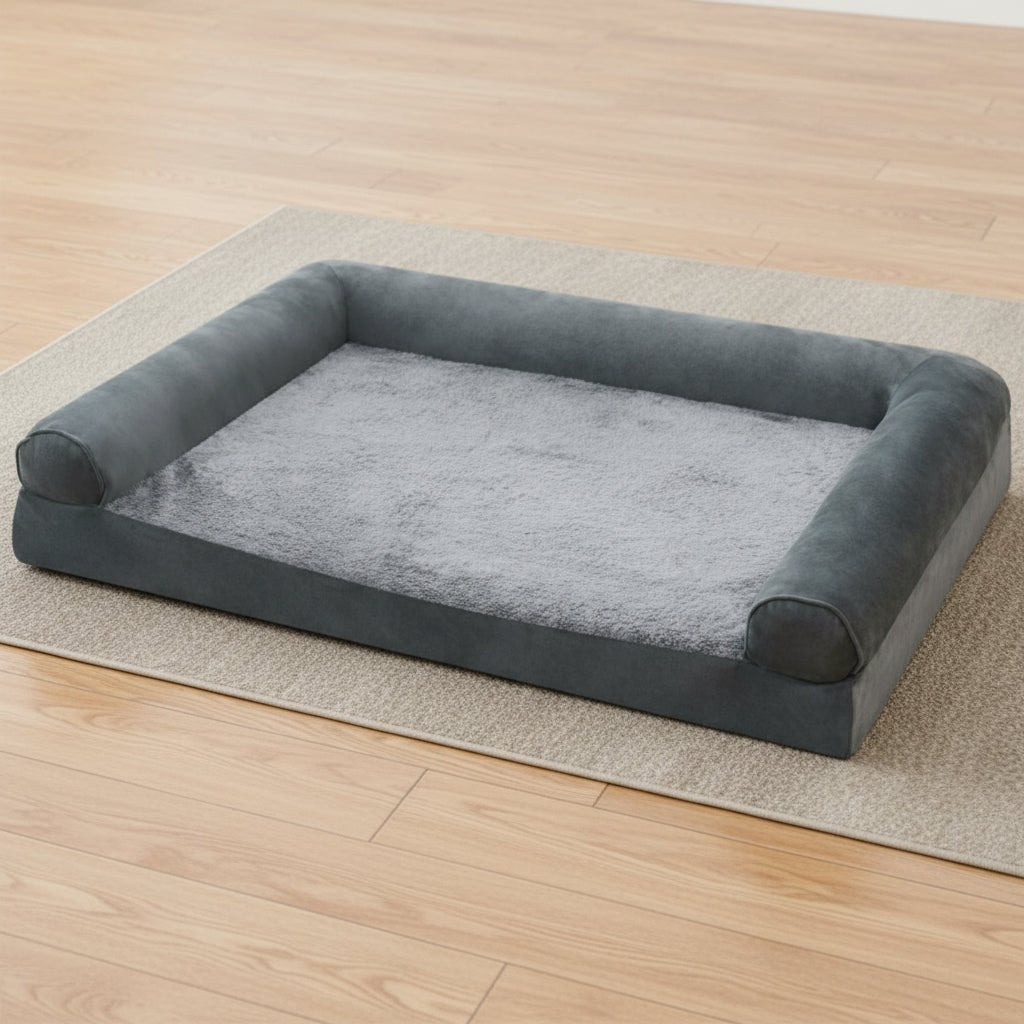 ZENHAVEN – Orthopedic Memory Foam Dog Bed with Waterproof Cover & Plush Comfort