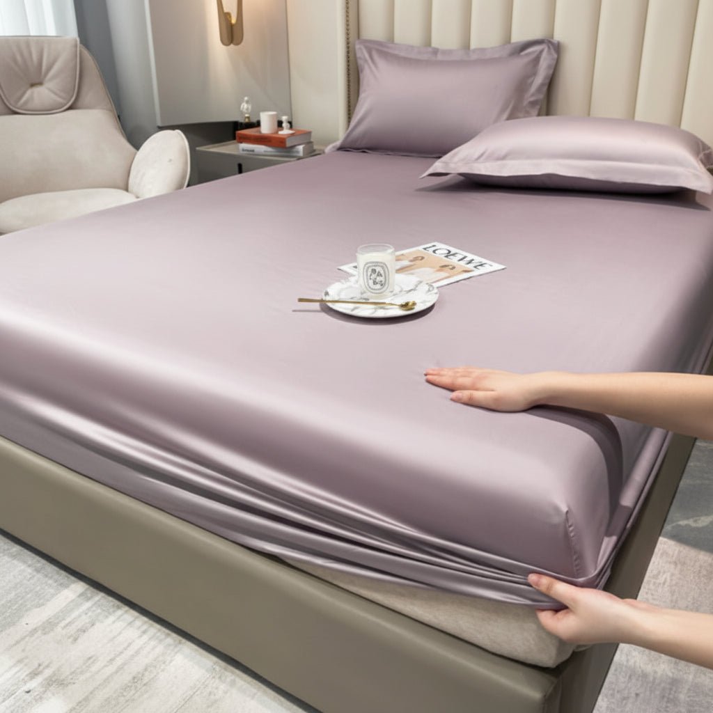 SILKLYRA – Elegant Fitted Sheet Made from Long-Staple Cotton with a Deep Pocket