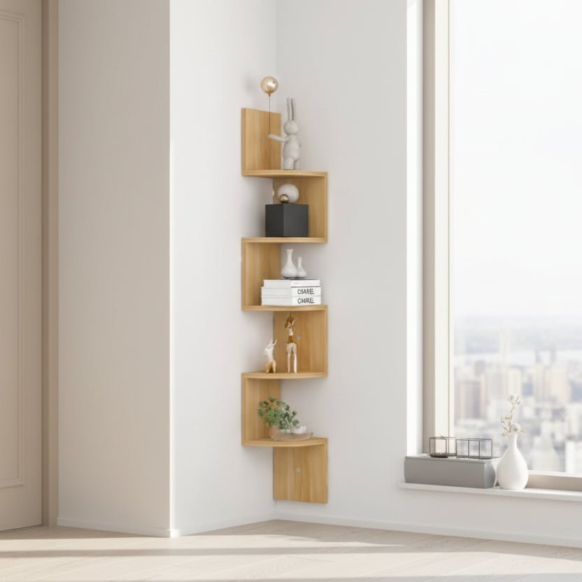 FLOATIERA - Corner Wall Shelf | Space-Saving Storage with Modern Design