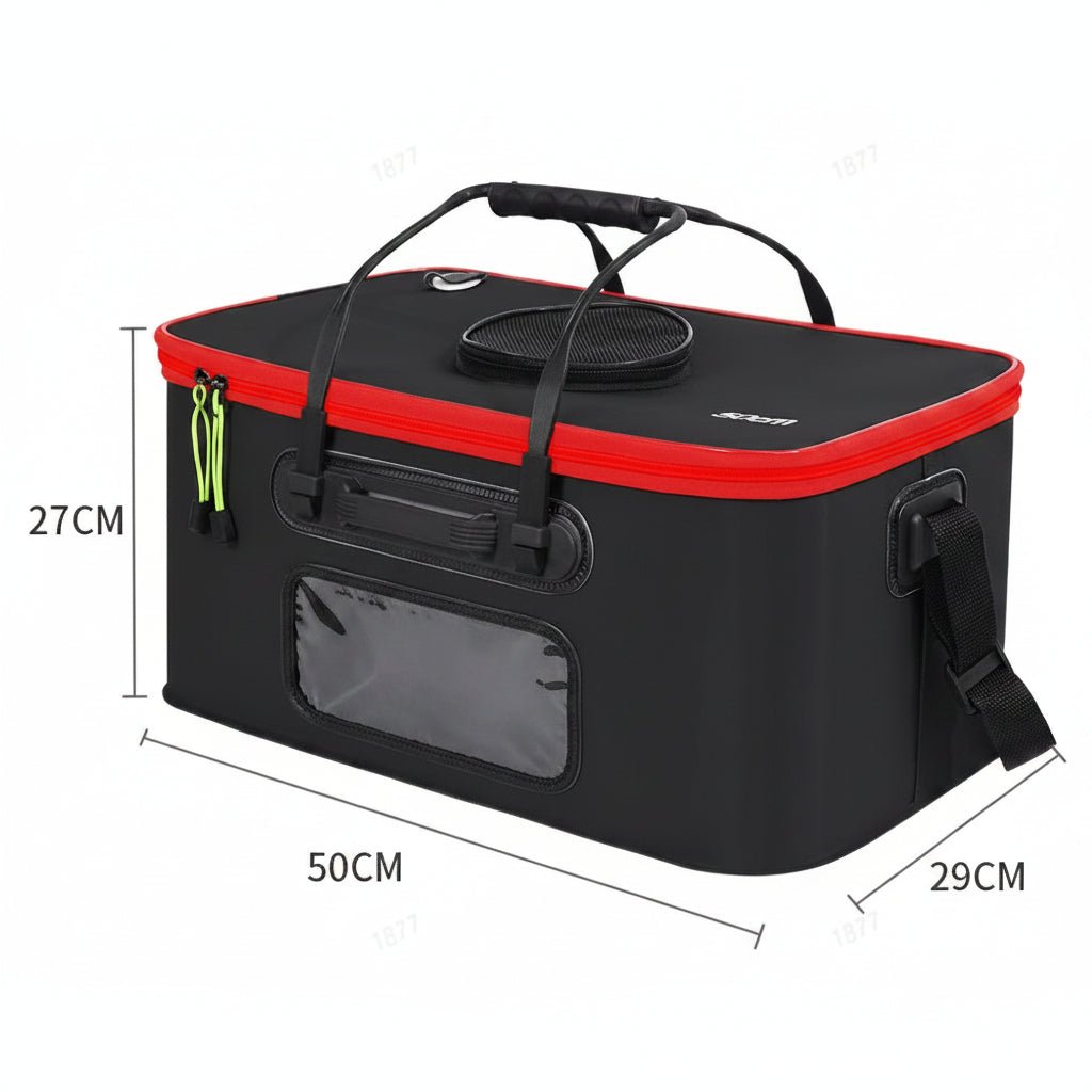 FISHVAULT – Foldable Fishing Bucket with Storage