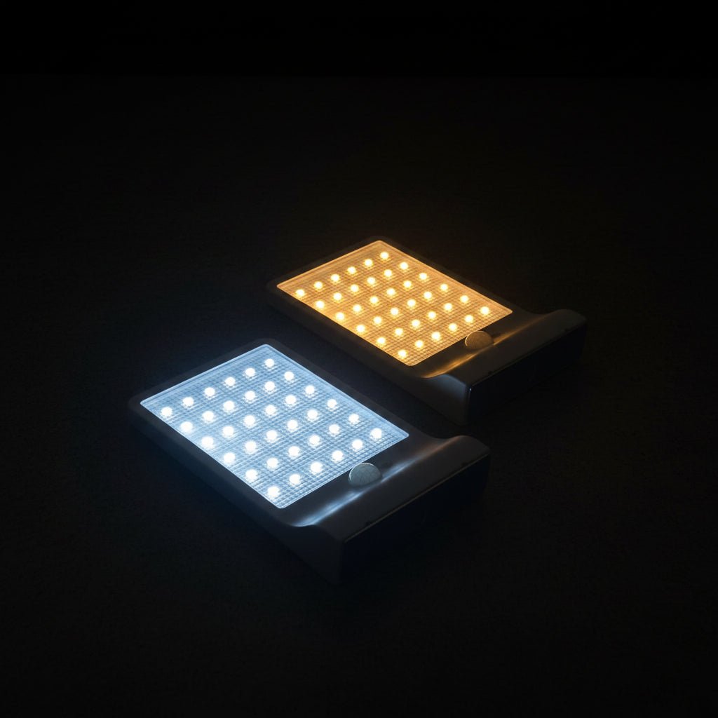 LUMIGUARD Solar spotlight – LED outdoor light with motion sensor & remote control