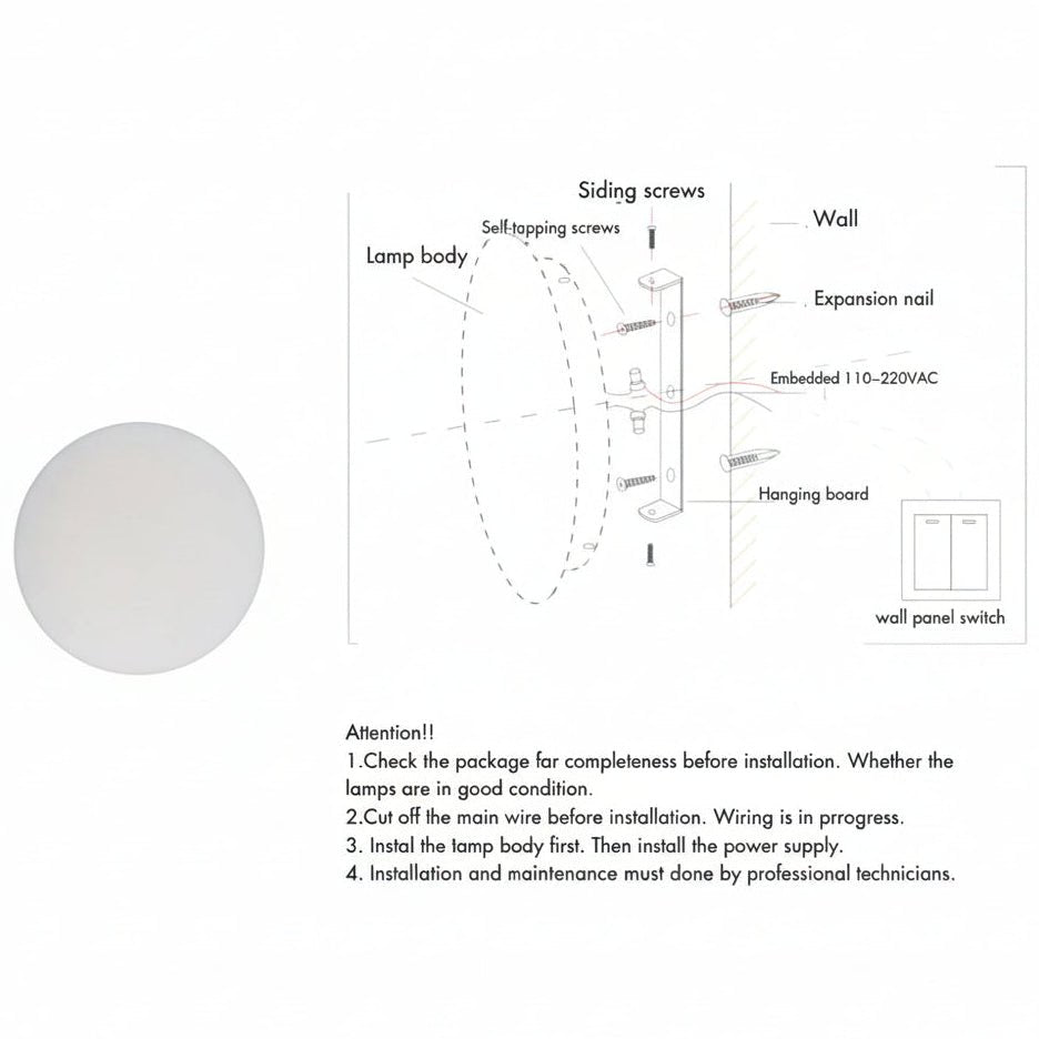 BRILORA – Minimalist LED Outdoor Wall Light, Round or Square