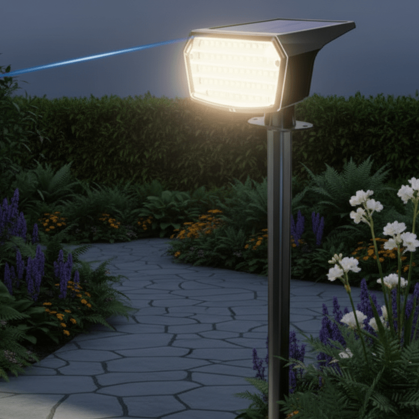 HELLWEG – Solar LED floodlight with long-lasting battery