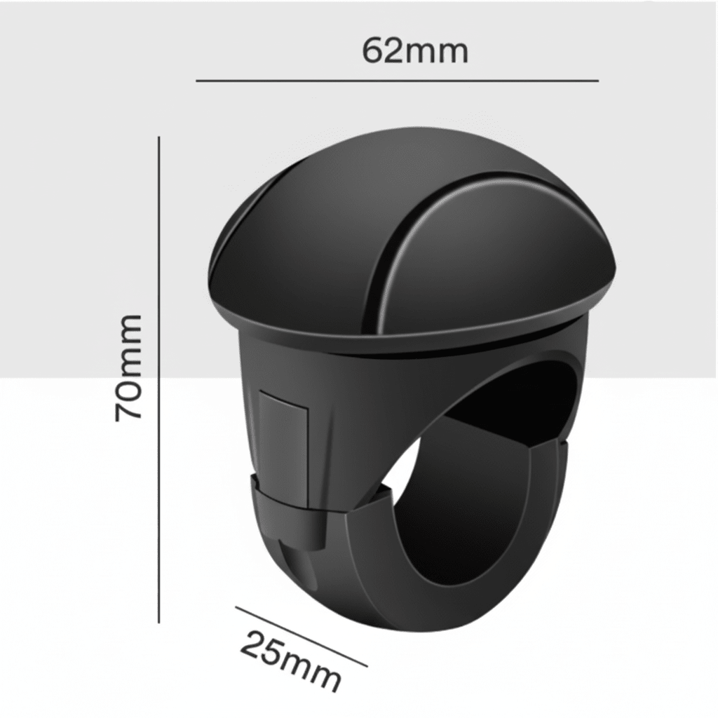 TURNFLOW - Ergonomic steering wheel spinner knob for a smooth driving experience