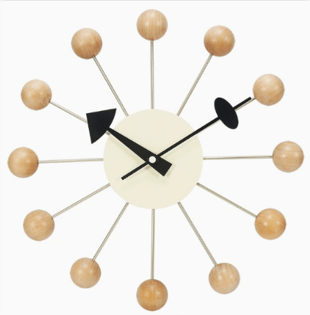 GOLDENRAY – Decorative Metal Sun Wall Clock, 32 cm Quiet Quartz Movement for Modern Home Accents