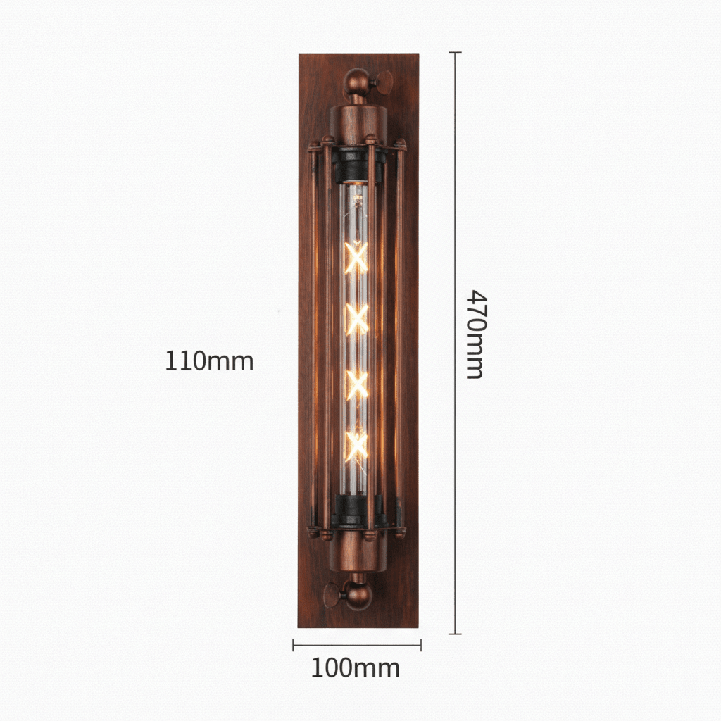 REGALIGHT – Classic vintage LED wall light for atmospheric lighting