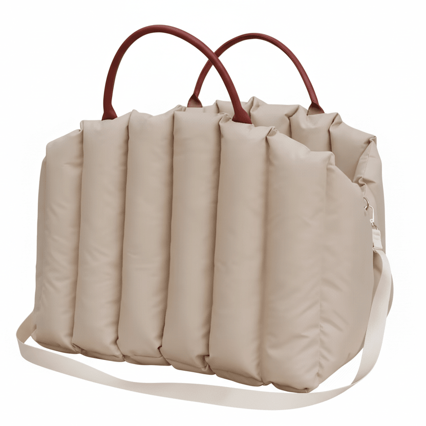 PAWPURSE – Lightweight dog carrier bag with warm lining & safety belt for on the go