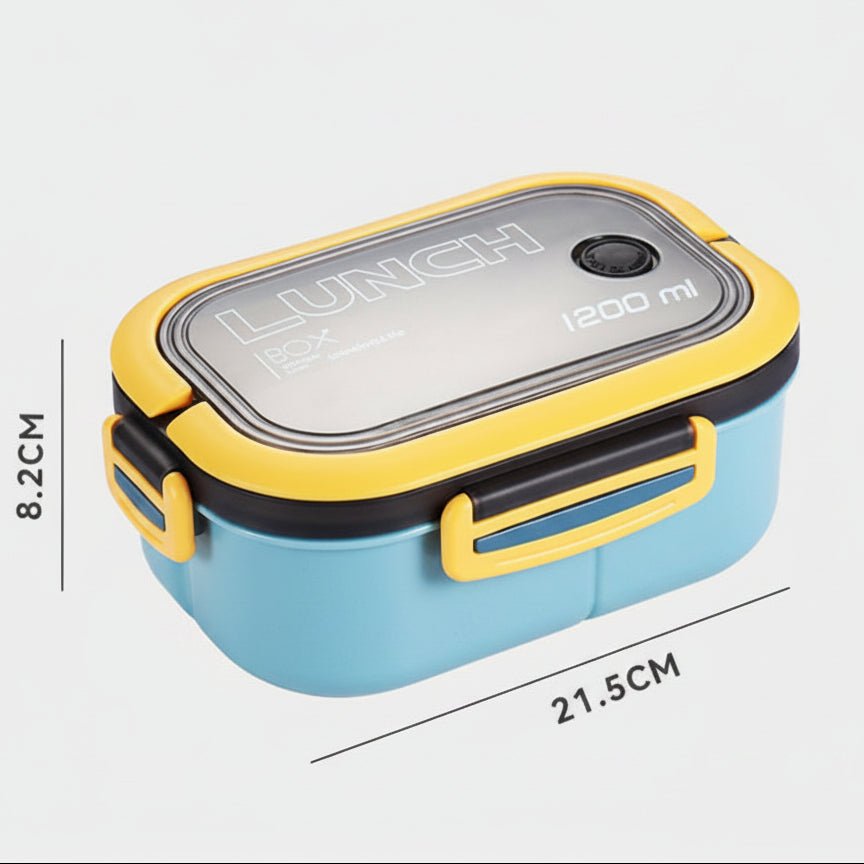 BENTOMATE – Two-Tier Bento Lunchbox with Cutlery for Everyday Use