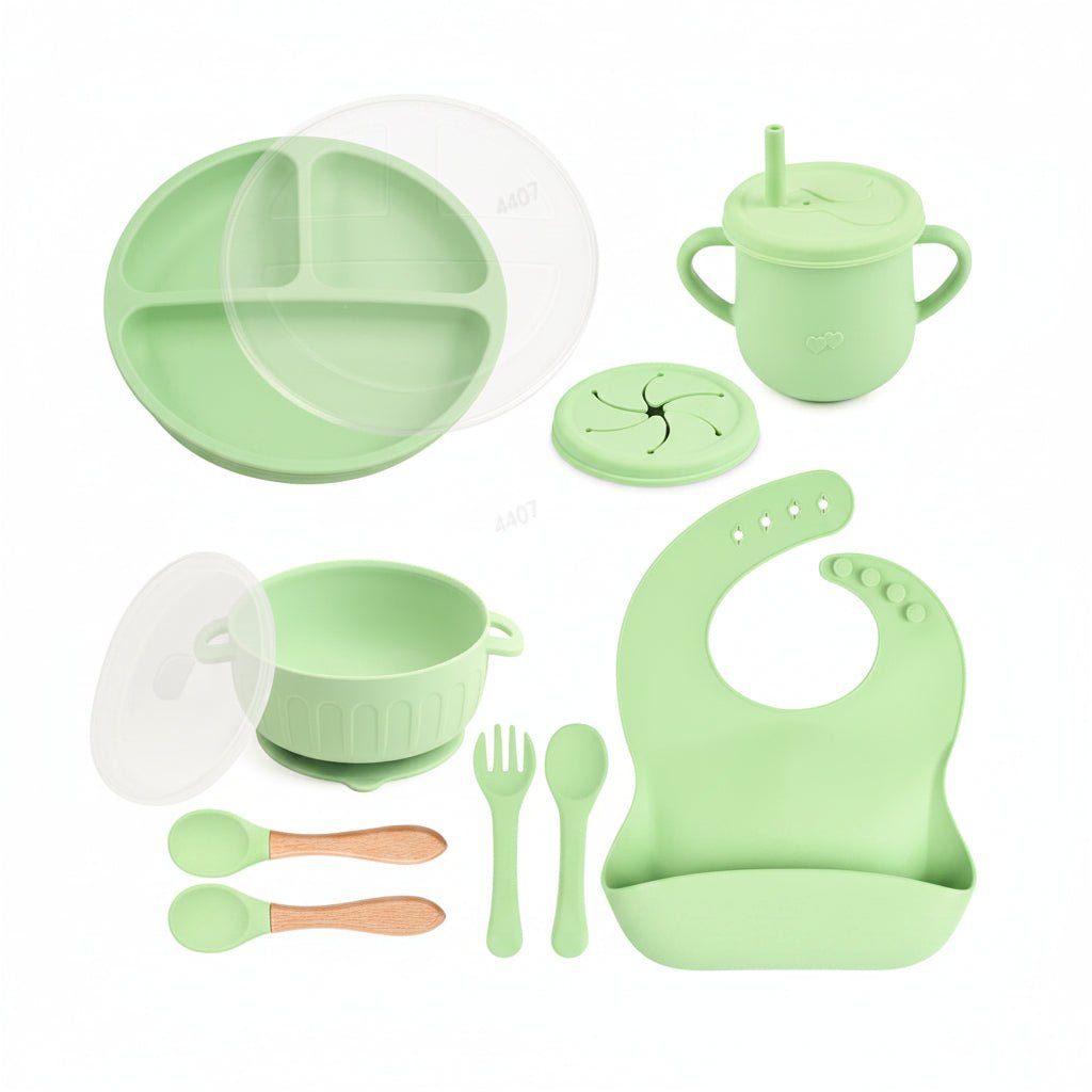 SOFTBITE – Silicone feeding set for babies learning to eat independently