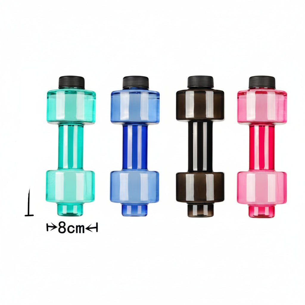 Hydraflex - Botella de agua con mancuerna de 550ml para fitness y uso diario | Diseño 2 en 1