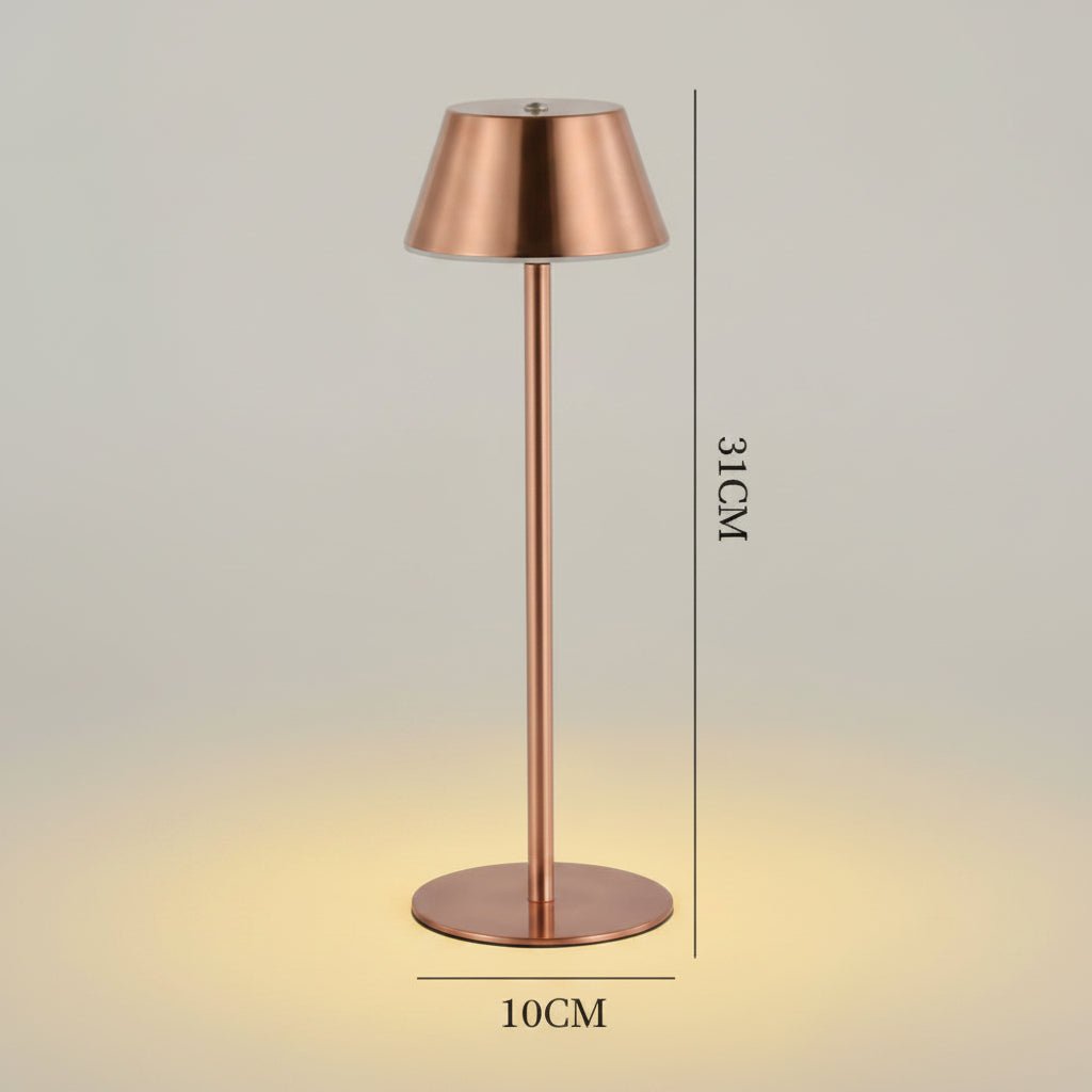 RETROLIGHT – Lámpara de mesa LED con estilo retro, inalámbrica y recargable por USB