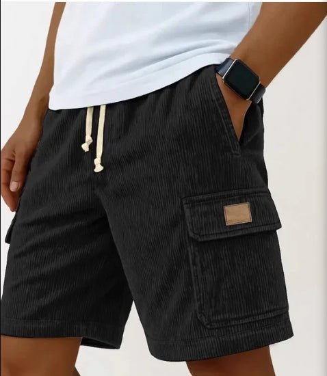 CLASSICFLOW – Simple Men's Cargo Bermuda Shorts with Retro Character